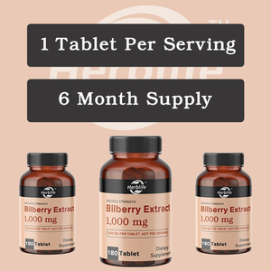 OEM diskon besar-besaran-dapat disesuaikan-ekstrak <span class=keywords><strong>Bilberry</strong></span> dengan lada hitam-Tablet-1,000mg - 180 Tablet (persediaan 6 bulan) - Product Image 3