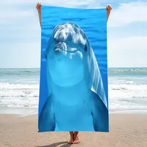 Travel outdoor sun protection fashion personality cape does not lose hair does not fade beach towel men's and women's bath towel