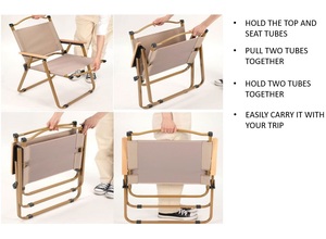 Hot Bán Trọng Lượng Nhẹ Kim Loại Cầm Tay Gấp Ghế Có Thể Gập Lại Bàn Và Ghế Đặt Ngoài Trời Bãi Biển Câu Cá Cắm Trại Biệt Thự Phòng Tập Thể Dục Sử Dụng - Product Image 4