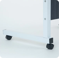 Bureau d'ordinateur moderne en bois, réglable en hauteur, écologique, pour étudiants, avec roulettes mobiles, table pour ordinateur portable, vente chaude 2025