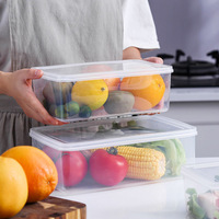 Juego de 6 Recipientes Herméticos para Almacenamiento de Alimentos, Reciclados, Aptos para Alimentos, con una Caja