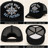 Casquettes Trucker Unisexe 5 Panneaux en Daim Structuré avec Dos en Maille Respirante, Visière Courbée à Œillets, Effet Vieilli, Saisonnier