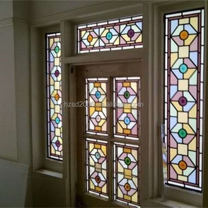 Vitrail Tiffany personnalisé en cuivre, artisanal, pour porte, fenêtre et mur, éclat d'intérieur - Product Image 2