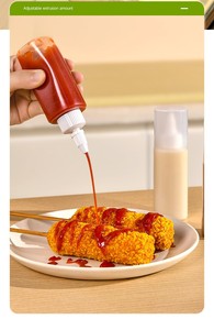 Botol Bumbu Rumah Tangga Grosir 40ml 60ml 80ml 120ml, Botol Plastik Portabel untuk Saus Salad, Kecap, Cuka, Barbekyu Luar Ruangan - Product Image 3