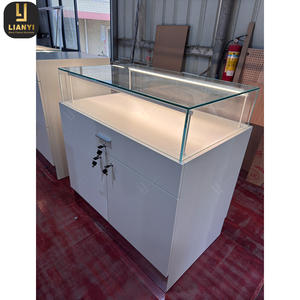 Vitrina de Joyería Moderna Mostrador de centro comercial de joyería quiosco completamente ensamblado versátil LED iluminado extraíble ecológico de lujo - Product Image 5