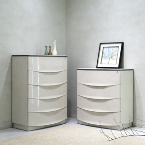 Free Standing Modern Design Bedroom Furniture Solid Wooden Dresser Table Organizer <b>Storage</b> Unit Cabinet White <b>Chest</b> of Drawers - Product Image 2