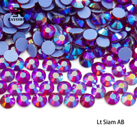 Cristales de Cristal al por Mayor en Tamaños Ss4, Ss6, Ss8, Ss10, Ss12, Ss16, Ss20, con Parte Posterior Plana, Multicolores, Hotfix