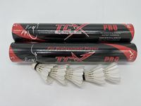 TCX PRO Badminton bahan mentah alami, Badminton akurat kecepatan tahan lama untuk kompetisi tingkat tinggi