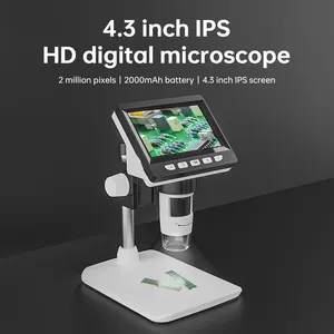 307-C Factory Price Digital Measure Microscope Video Camera With Bracket For Mobile Repair Microscope Set With LCD Screen