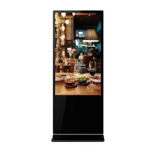 KINGONE New Design Digital Signage Totem Double Sided Touch Screen Advertising Lcd Display Poster Floor Standing Player