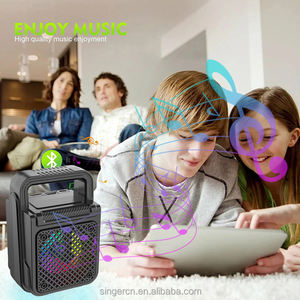 ZQS1372 LED luz colorida al aire libre inalámbrico PORTÁTIL ESTÉREO altavoz FM Radio bajo Woofer activo HIFI música Audio TWS Bt altavoz - Product Image 6