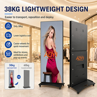 Afficheur de sol portable LED AOYI - Afficheur LED pliable avec technologie COB pour usage commercial