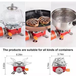Buiten gasfornuis op butaan, ultralicht opvouwbaar gasfornuis, buiten <span class=keywords><strong>mini</strong></span> vierkant fornuis, draagbaar opvouwbaar gasbrander - Product Image 6