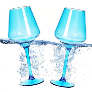 Topnovo Verres à vin en <span class=keywords><strong>plastique</strong></span> incassables de 16 oz avec tige Pinic et cadeau <span class=keywords><strong>Verre</strong></span> à vin réutilisable sans BPA pour la fête - Product Image 2