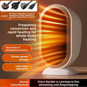 Plastic Desktop <b>Portable</b> <b>Electric</b> <b>Heater</b> Adjustable Thermostat Overheat Protection 360 Whole House Circulation Energy - Product Image 5