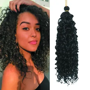 Hot sale 14inch 18inch wholesale curly crochet braid freetress gogo curl crochet hair gray ombre crochet hair