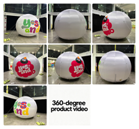 Ballon publicitaire gonflable géant personnalisé pour extérieur, modèle de ballon suspendu hermétique