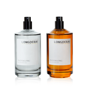 Wholesale Amber Luxury Cylinder Empty <b>Perfume</b> Spray <b>Bottle</b> 30ml 50ml 100ml 250ml Crimp Glass <b>Perfume</b> <b>Bottle</b> with Sticker - Product Image 5