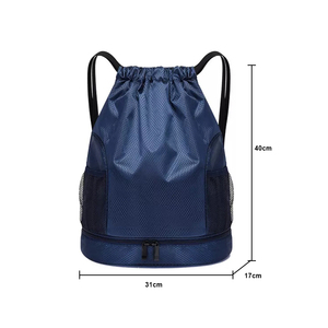 <strong>Sports</strong> <strong>Drawstring</strong> <strong>Backpack</strong> Mesh Custom Logo Fitness <strong>Drawstring</strong> Bags for Promotion - Product Image 3