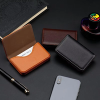 Tempat kartu bisnis kapasitas besar pabrik asli dompet 26 kartu Set hadiah kantor terbaik Organizer kartu kredit ID jepret