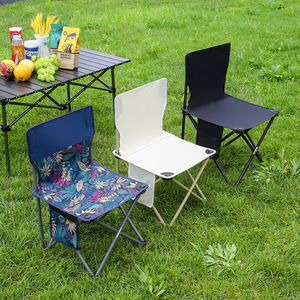 Chaise de camping pliante portable en acier, chaise de loisirs d'extérieur pour pique-nique et pêche - Product Image 2