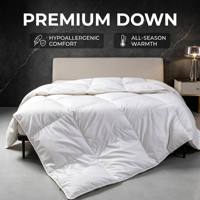 Couette de luxe en duvet de canard blanc 90% pour l'hiver, construction matelassée, literie d'hôtel, prix fabricant en gros