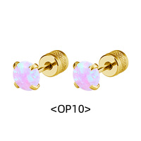 Boucles d'oreilles coeur en acier inoxydable 316L plaqué or 18k Boucles d'oreilles mode pour femmes sans ternissement