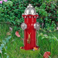 Statue de chien de bouche d'incendie en résine Design réaliste et art sur le thème des animaux de compagnie Ornement extérieur de jardin moderne Cadeau d'affaires
