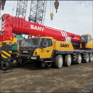 บูมบนรถบรรทุกเครนแบบยืดหดได้100ตันอุปกรณ์ก่อสร้างเคลื่อนที่ที่มีประสิทธิภาพสูงอุปกรณ์เครื่องเสียง - Product Image 2