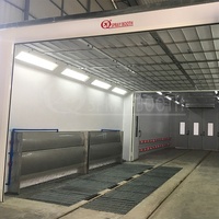 Cabine de peinture électrique personnalisée avec rideau d'eau et four de séchage pour meubles