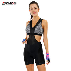 Pantaloncini da Ciclismo Darevie per Donne con Imbottitura 3D Antiurto Design Floreale - Product Image 2