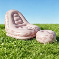 Ensemble de canapé gonflable d'extérieur, matelas pneumatique portable, chaise longue confortable avec repose-pieds pour le camping, les festivals de musique, la sieste au bureau
