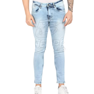 Vente en gros de pantalons jeans décontractés pour hommes à quantité minimale de commande basse sur mesure de haute qualité 100% coton à séchage rapide à vendre - Product Image 1