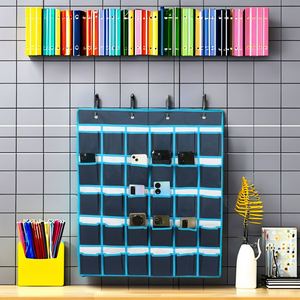 Organizador de pared de tela Oxford para teléfonos celulares con 30 bolsillos transparentes para aulas, venta al por mayor - Product Image 1