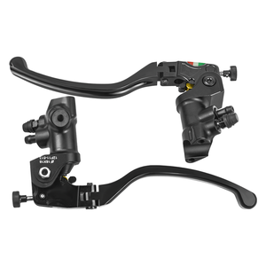 Levier de guidon de moto Leviers de maître-cylindre Ensemble de réservoir de poignée d'embrayage de pompe de frein hydraulique pour grand vélo - Product Image 5