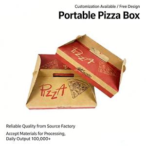 Boîtes à pizza personnalisées en gros, 12" x 12" x 2", 14" 16", lot de 50, boîte à pizza en carton ondulé blanc <span class=keywords><strong>sur</strong></span> brun, boîte de qualité alimentaire - Product Image 6