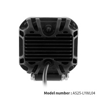 Luz de Trabajo LED de 45W con Haz Combinado e Indicador Lateral Ámbar, Rejilla LED 3x3 para Todoterreno 4x4, SUV, Camioneta, Jeep Wrangler