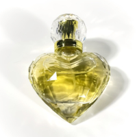 Nouveau Design Pompe De Pulvérisation Atomiseur Bouteille De Parfum En Verre En Forme De Coeur Boîte Cosmétique Huile Essentielle Bouteille De Parfum Vide 50ml
