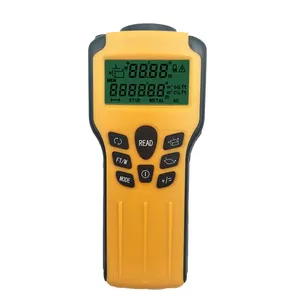 4 in 1 LCD Screen Digital Ultrasonic Distance Meter and Stud Finder for Wood/Metal/AC Live Wire Electronic Laser Rangefinder