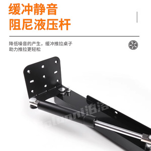<b>Folding</b> <b>Table</b> Accessories Hinge Set 80kg Load Capacity Aluminum Alloy Material For Desk Bar Counter Storage - Product Image 2