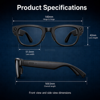 Lunettes intelligentes IA avec reconnaissance OpenAI : identification instantanée d'objets, de texte et d'images, caméra 13MP, résolution 4K