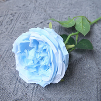 Fleurs artificielles de pavot, décorations de scène de mariage haut de gamme réalistes, ornements de décoration intérieure, technique de flocage en velours