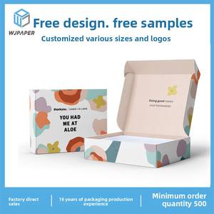 Caja de embalaje, caja de regalo personalizada para lotes pequeños, caja de papel kraft, caja de cartón corrugado para ropa, caja de cartón con diseño de avión, personalización de cajas. - Product Image 1