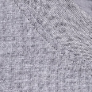 เสื้อยืดลำลองสีเทาคุณภาพสูงสำหรับผู้ชาย 160 GSM ผ้าฝ้าย 90% วิสโคส 10% ขายส่งจำนวนมาก - Product Image 4