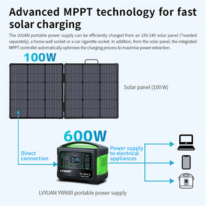 Centrale électrique portable 2000w 1000w Lifepo4 batterie 600w <span class=keywords><strong>500w</strong></span> générateur solaire centrales électriques pour la maison Camping en plein air - Product Image 5