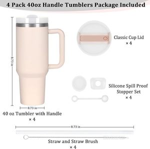 Borraccia Termica Minimalista da 40 oz con Cannuccia, <span class=keywords><strong>Tazza</strong></span> Termica a Doppia Parete per Scuola, Disponibile negli USA - Product Image 2