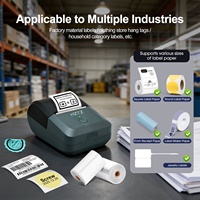 Impresora de Etiquetas Térmica Inteligente sin Tinta, Portátil, Inalámbrica, de 2 Pulgadas (58 mm), Mini Impresora Térmica de Códigos de Barras, Recibos, Boletos, Etiquetas de Bolsillo