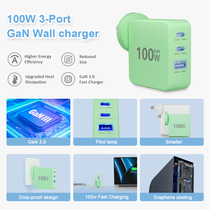GaN Fast <strong>Charger</strong> 100W Type C Wall <strong>Charger</strong> for iPhone Samsung Xiaomi <strong>Mobile</strong> Phones Laptop <strong>Chargers</strong> &amp; Adapters 2025 New Trending - Product Image 2