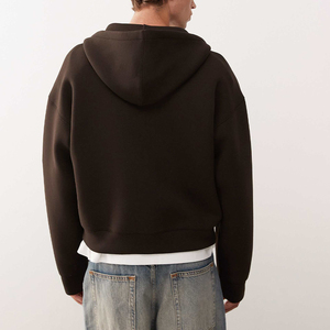 Sweat à capuche zippé 2 voies pour homme KingSen OEM, logo brodé, en molleton bouclette 100% coton, impression numérique - Product Image 5