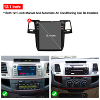 STWEI untuk Toyota Fortuner Hilux Revo 2008-2015 Carplay Android 13 Layar Tesla Pemutar Multimedia Mobil Head Unit GPS Audio Radio